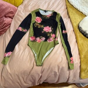 Fashion nova floral bodysuit